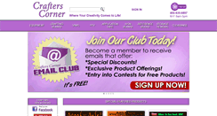 Desktop Screenshot of crafterscornersupplies.com